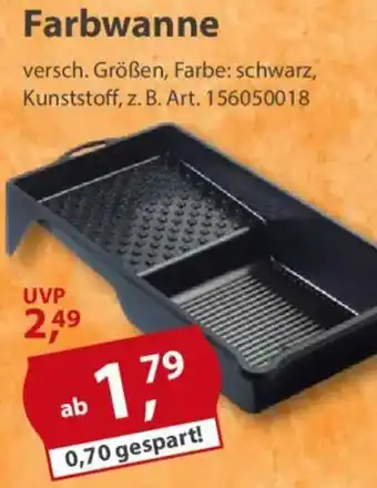 Sonderpreis Baumarkt Farbwanne Angebot