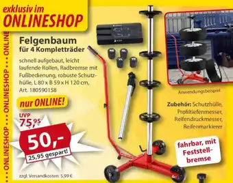 Sonderpreis Baumarkt Felgenbaum für 4 Kompletträder Angebot