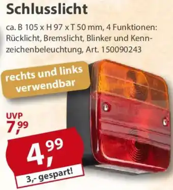 Sonderpreis Baumarkt Schlusslicht Angebot