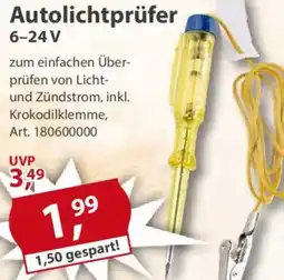 Sonderpreis Baumarkt Autolichtprüfer 6-24 V Angebot