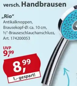 Sonderpreis Baumarkt versch. Handbrausen „Rio" Angebot