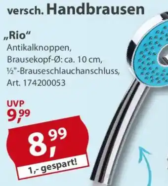Sonderpreis Baumarkt versch. Handbrausen „Rio" Angebot