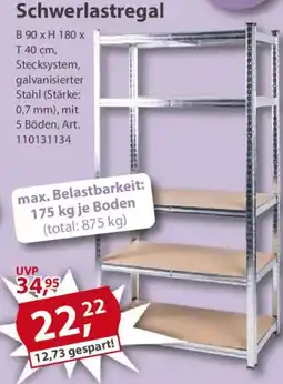 Sonderpreis Baumarkt Schwerlastregal Angebot