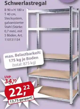 Sonderpreis Baumarkt Schwerlastregal Angebot