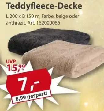 Sonderpreis Baumarkt Teddyfleece-Decke Angebot