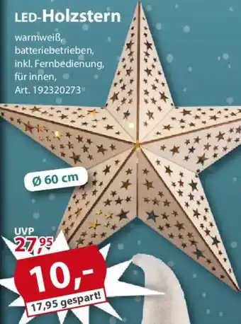 Sonderpreis Baumarkt LED-Holzstern Angebot