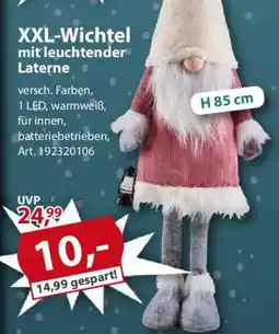 Sonderpreis Baumarkt XXL-Wichtel mit leuchtender Laterne Angebot