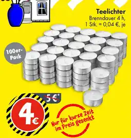 TEDi Teelichter 100er- Pack Angebot