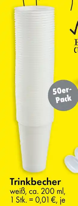 TEDi Trinkbecher 50er- Pack Angebot