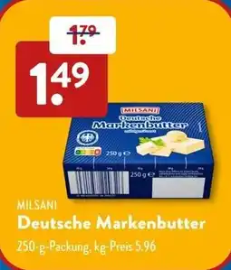Aldi Süd MILSANI Deutsche Markenbutter Angebot