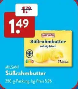 Aldi Süd MILSANI Süßrahmbutter Angebot