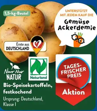 Aldi Süd NATUR Naturland Bio-Speisekartoffeln, festkochend Angebot
