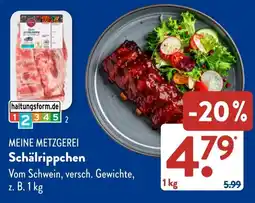 Aldi Süd MEINE METZGEREI Schälrippchen Angebot
