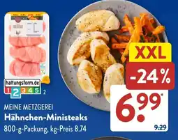 Aldi Süd MEINE METZGEREI Hähnchen-Ministeaks Angebot