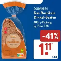 Aldi Süd GOLDÄHREN Das Rustikale Dinkel-Saaten Angebot