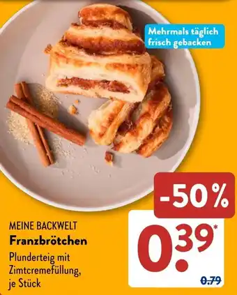 Aldi Süd MEINE BACKWELT Franzbrötchen Angebot