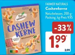 Aldi Süd FARMER NATURALS Cashewkerne Angebot