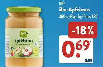 Aldi Süd BIO Bio-Apfelmus Angebot