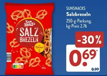 Aldi Süd SUNSNACKS Salzbrezeln Angebot