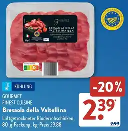 Aldi Süd GOURMET FINEST CUISINE Bresaola della Valtellina Angebot
