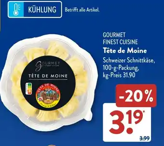 Aldi Süd GOURMET FINEST CUISINE Tête de Moine Angebot