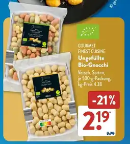 Aldi Süd GOURMET FINEST CUISINE Ungefüllte Bio-Gnocchi Angebot
