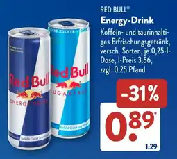 Aldi Süd RED BULL Energy-Drink Angebot