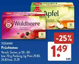 Aldi Süd TEEKANNE Früchtetee Angebot