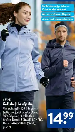 Aldi Süd CRANE Softshell-Laufjacke Angebot