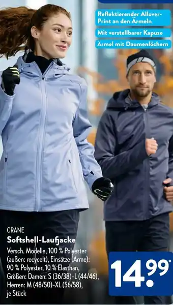 Aldi Süd CRANE Softshell-Laufjacke Angebot