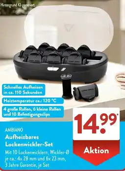 Aldi Süd AMBIANO Aufheizbares Lockenwickler-Set Angebot