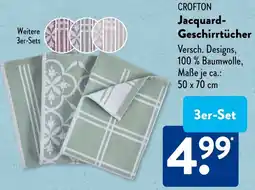 Aldi Süd CROFTON Jacquard- Geschirrtücher 3er-Set Angebot