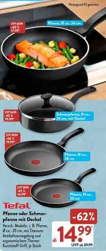 Aldi Süd Tefal Pfanne oder Schmor- pfanne mit Deckel Angebot
