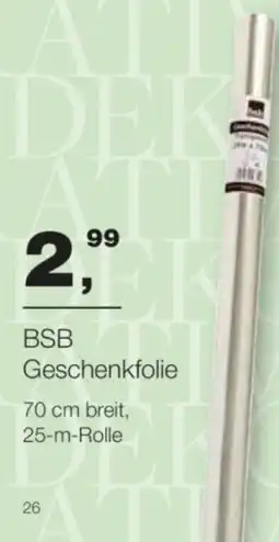 Handelshof BSB Geschenkfolie Angebot