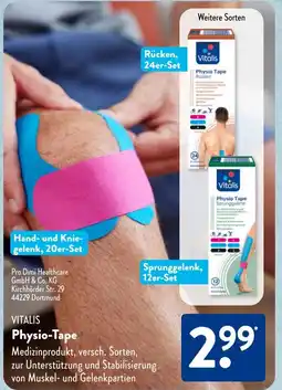 Aldi Süd VITALIS Physio-Tape Angebot