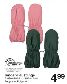 Zeeman Kinder-Fäustlinge Angebot