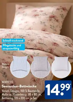Aldi Süd NOVITESSE Seersucker-Bettwäsche Angebot