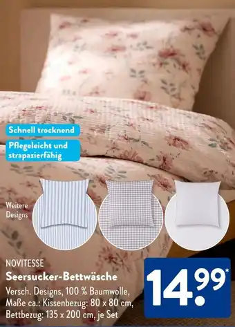 Aldi Süd NOVITESSE Seersucker-Bettwäsche Angebot