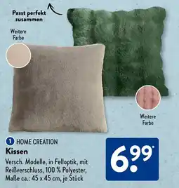 Aldi Süd HOME CREATION Kissen Angebot