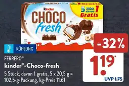 Aldi Süd FERRERO kinder-Choco-fresh Angebot