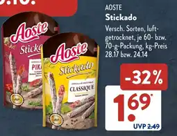 Aldi Süd AOSTE Stickado Angebot