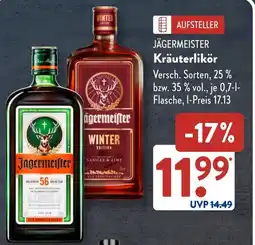 Aldi Süd JÄGERMEISTER Kräuterlikör Angebot