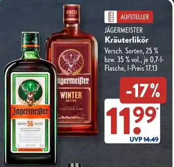 Aldi Süd JÄGERMEISTER Kräuterlikör Angebot
