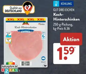 Aldi Süd GUT DREI EICHEN Koch- Hinterschinken Angebot