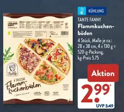 Aldi Süd TANTE FANNY Flammkuchen- böden Angebot
