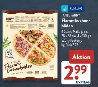 Aldi Süd TANTE FANNY Flammkuchen- böden Angebot