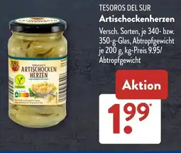Aldi Süd TESOROS DEL SUR Artischockenherzen Angebot