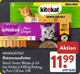 Aldi Süd WHISKAS/KITEKAT Katzennassfutter Angebot