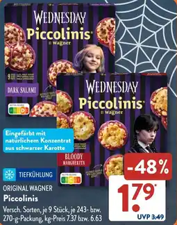Aldi Süd ORIGINAL WAGNER Piccolinis Angebot