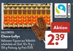 Aldi Süd HALLOWEEN Choco-Lollys Angebot